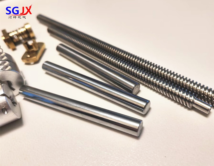 3D打印機T型絲杆T84螺距2絲杆步（bù）進電機梯形（xíng）絲杆配螺母長度任意切割