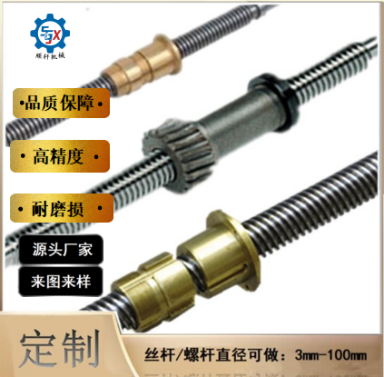 承接生（shēng）產 多頭不鏽鋼非標（biāo）螺杆梯形絲杆 及（jí）配（pèi）套螺母光（guāng）軸