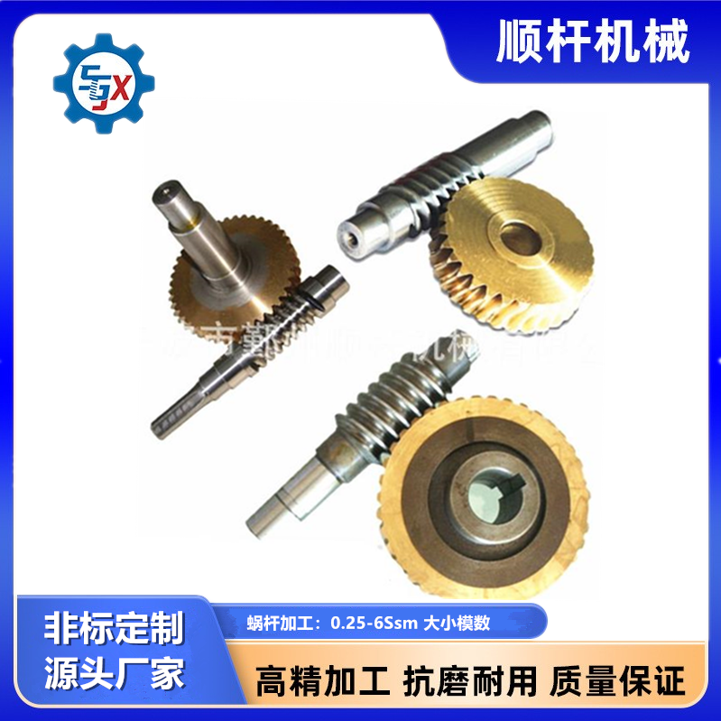 蝸杆渦輪傳動件 高精度蝸杆加工 各類非（fēi）標定製廠（chǎng）家